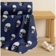 thumbnail image 4 of Soimoi Cotton Poplin Fabric Horror Skull Halloween Print Sewing Fabric Yard 42 Inch Wide, 4 of 7