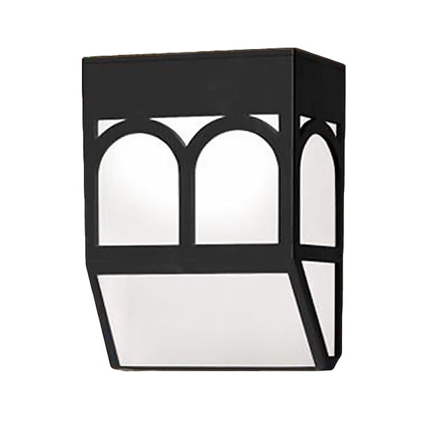 1 set Lámpara de pared de jardín brillante Lámpara solar Lámpara de pared retro para al aire libre
