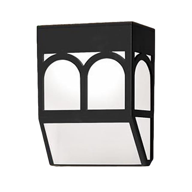 1 set Lámpara de pared de jardín brillante Lámpara solar Lámpara de pared retro para al aire libre