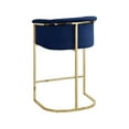 thumbnail image 5 of Meridian Furniture Donatella Navy Velvet Stool, 5 of 5
