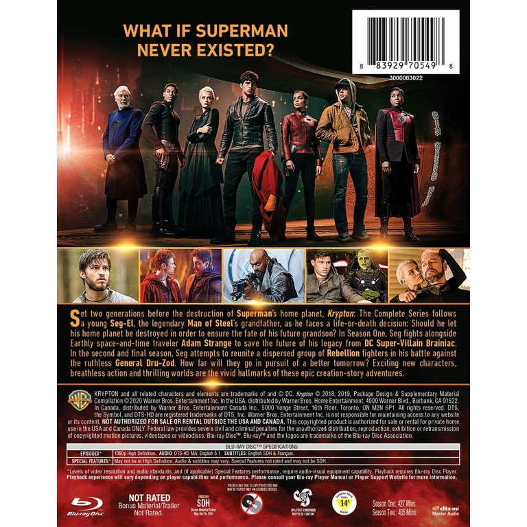 KRYPTON COMPLETE BOX EPISODES 1-10 2枚組 Krypton: The Complete Series - Walmart.com