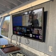 thumbnail image 4 of 55" Outdoor TV, 4K Ultra HD Outside TV, 1000nits Sunlight Outdoor TVs, IP65 Weatherproof TV, Voice Control, Screen Mirroring, Compatible with Dolby, Outdoor Television for Patios, Sports, 4 of 11