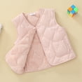 thumbnail image 2 of Gubotare Toddler Vest Baby Boy Girls Sleeveless Jacket Full Zipper Fleece Vest Toddler Kids Fall Winter Waistcoat Outerwear with Pocket 12 18 Months (Pink,12-18 Months), 2 of 9