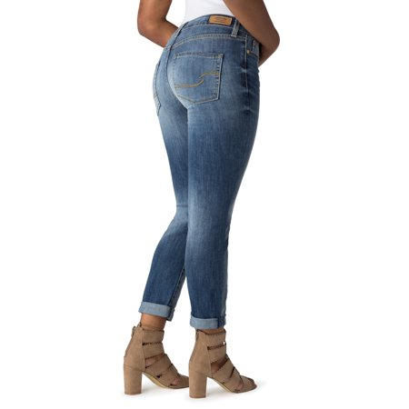 signature levi strauss mid rise slim cuffed