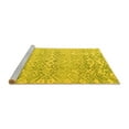 thumbnail image 2 of Ahgly Company Machine Washable Indoor Rectangle Solid Yellow Modern Area Rugs, 3' x 5', 2 of 4