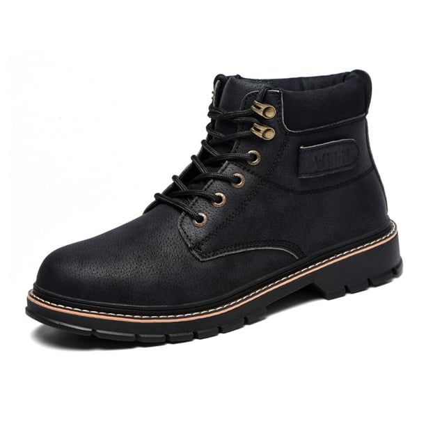 Tanleewa Waterproof Steel Toe Work Boots for Men Leather Safety Sneaker ...