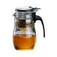 thumbnail image 1 of Glass Teapot Set Office Tea Infuser Heat Resistant Brewing Cup High Temperature Loose Leaf Pitcher Modern Work Desk Tea Maker Professional Pour Over Minimalist Tea Accessories, 1 of 9