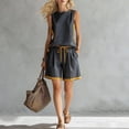 thumbnail image 2 of BUIGTTKLOP 2 Piece Sets for Women Sleeveless Tank Tops Drawstring Elastic Waisted Shorts Colorblock Summer Tracksuits 2026, 2 of 6