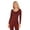 Dark Rosewood, variant on Women's Scoop Neck Long Sleeve Ultrathin Modal Thermal Underwear Shirt / Top Apricot X-Large