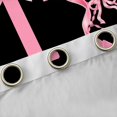 thumbnail image 4 of Manfei Bow Letter T Black Out Curtains for Girls, Pink Initial Ribbon Curtains Pack of 2 (42x63 Each), 4 of 6