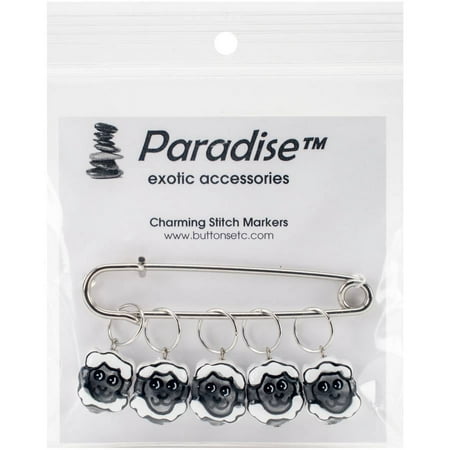 Sheep Stitch Markers-Sizes 0 To 10 5/Pkg, Pk 1, Buttons Etc