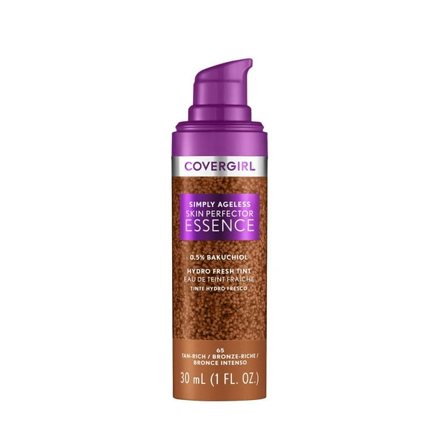 Simply Ageless Skin Perfector Essence Foundation, Sheer Tinted Skin Perfector, Skincare Makeup Hybrid, Radiant Finish, Skin-Like Finish, Vegan Formula