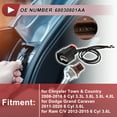 thumbnail image 2 of Cableado del zócalo de luz de estacionamiento para Chrysler Town & Country 08-16 No.68030801AA Conector de pigtail de lámpara de señal de giro, 2 of 7