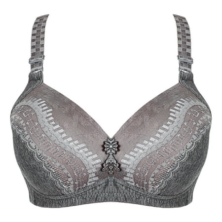 

Egmy Women Printed Bra Wire Free Underwear One-Piece Bra Everyday Underwear