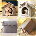 thumbnail image 7 of ColourTree Indoor Warm Dog House Soft Pet Bed Tent House Dog Kennel Cat Bed with Removable Cushion Suitable Small Pets, 7 of 7