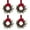 red velvet, variant on ZMKIAG 4-Piece Christmas Wreath Set for Doors and Venue Decor, Complete Holiday Display Kit with Coordinating Ornaments for Home, Office and Party Location Festive Atmosphere Creation