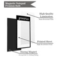 thumbnail image 4 of Inkdotpot Pack of 6 Funny Magnetic Dry Erase List For Fridge, Wipe Clean w/ NoStain, Quick Notes Shopping & Grocery List Whiteboard for Fridge, 8.75" x 3.8"(Classic Black), 4 of 6