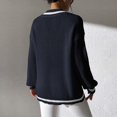 thumbnail image 4 of AherBiu Oversized Sweaters for Women Long Sleeve V Neck Knitwear Pullover Tops Fall Casual Loose Sweater, 4 of 6