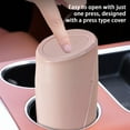thumbnail image 6 of CxhicLuv Car Trash Can Auto Waste Bin Mini Multifunctional with Pop-Up Lid Vehicle Cleaning Accessories Drip-Proof Easy Cleaning Car Owners Families, Pink, 6 of 8