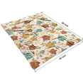 thumbnail image 4 of Autumn Fall Leaves Pattern Blanket,Comfortable Soft Flannel Throw Blanket,All Season,Warm Lightweight Blankets for Sofa Bed Couch Living Room Chair,60"x80", 4 of 4
