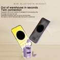 thumbnail image 6 of Earbuds Wireless, Hwkond Wireless Bluetooth Earphones, Digital Screen Display, No Sensation, Wearing Sleep Mini Good-quality Sleep Earphone, Purple, Up to 60% Off, 6 of 9