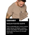 thumbnail image 6 of COOFANDY Mens Gym Workout Casual Short Sleeve Slim-Fitted T Shirt, 6 of 7