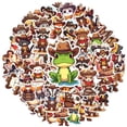 thumbnail image 2 of 35pcs-50pcs Cute Animal Stickers Cowboy Character Stickers PVC Stickers for Laptops Notebooks Suitcases, 2 of 9