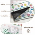 thumbnail image 6 of Runner Rugs 2x6 Ft, Spring Easter Non Slip Area Rugs for Kitchen Bedroom Entryway, Watercolor Colorful Eggs Floral Botanical Washable Carpet Runner Rug Floor Mats for Bedroom Home Decor, 6 of 8