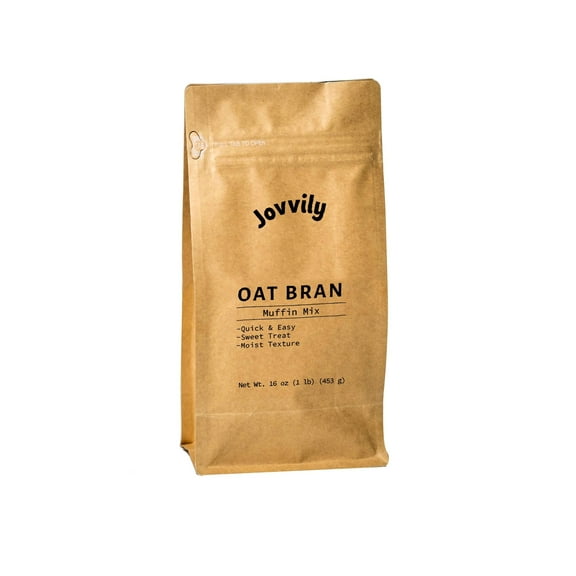 Jovvily Oat Bran Muffin Mix - 1 lb - Sweet Treat - Easy to Make - Convenient