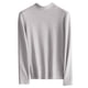 thumbnail image 1 of Camisas de capa base ligeras de manga larga con cuello alto simulado y ajustadas para mujer, 1 of 8