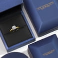 thumbnail image 4 of Gem Stone King 10K Yellow Gold IGI Certified Lab Grown Diamond Solitaire Engagement Ring for Women | 1.00 Cttw | Cushion | D-E Color | VS1-VS2 | Size 8, 4 of 6