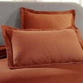 thumbnail image 2 of Superior Basketweave Cotton Decorative Bedspread and Sham Set, Twin, Mandarin, 2 of 10