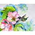 thumbnail image 1 of Betsy Drake DM437 Colibri et Hibiscus Tapis de Porte, Petit, 1 of 1