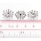thumbnail image 3 of 50 piezas de topes de cuentas de hierro platino con forma de flor, tapas metálicas huecas para cuentas, espaciadores, accesorios para joyería y fabricación de bisutería., 3 of 3