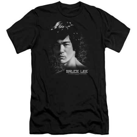 Bruce Lee In Your Face Mens Slim Fit Shirt (Best Way To Slim Your Face)