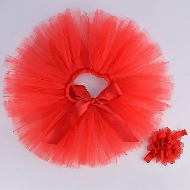 JFBUJC Newborn Baby Tutu Skirt & Headband Set