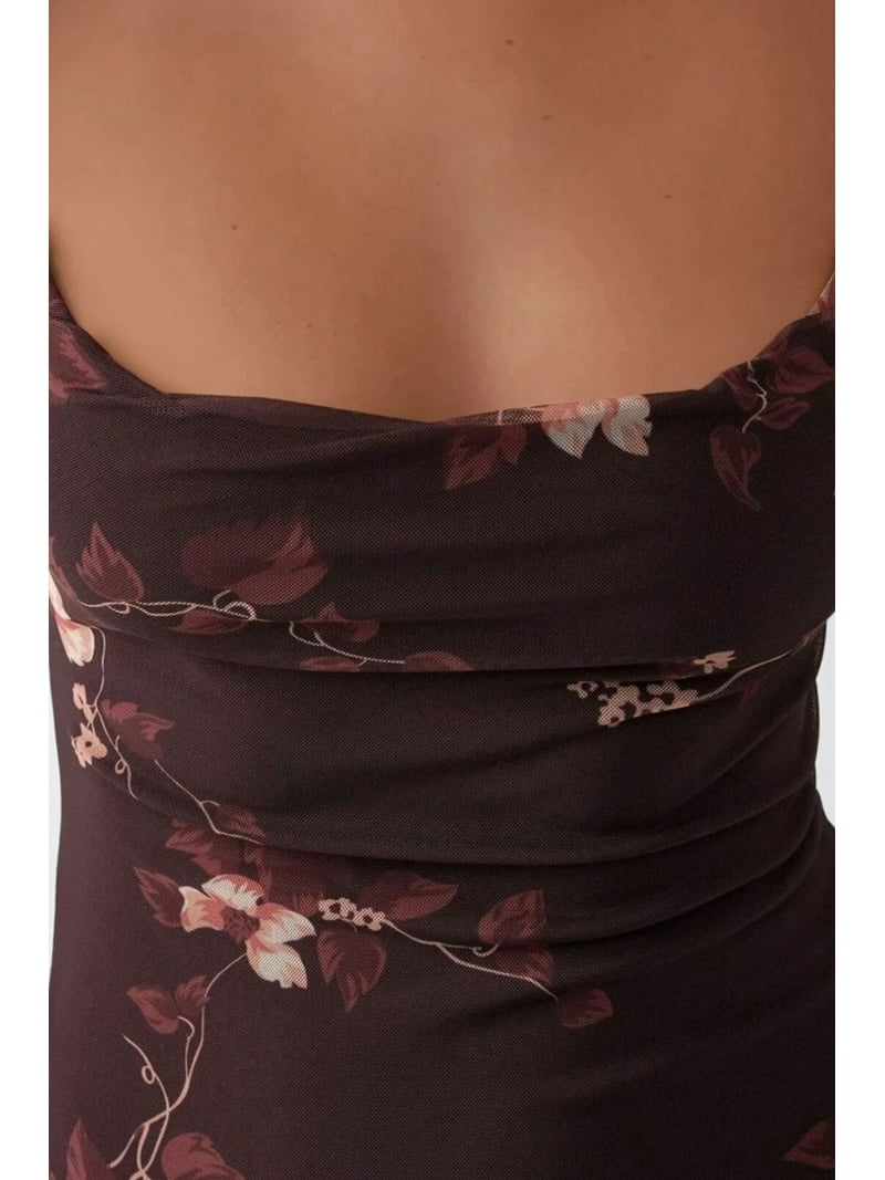 Printed Bodycon Maxi Tulle Dress - Walmart.com