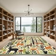 thumbnail image 2 of ODIKA 2'x3' Machine Washable Non-Slip Area Rug, Rustic Green High Traffic Rug, Green, 1041425, 2 of 7