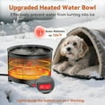 thumbnail image 3 of 5.5L Heated Water Bowl, 1.45Gal Large Heated Dog Bowls for Outside, Outdoor Winter Waterproof Heat Pet Water Bowl with Chew Resistant Power Cord & LED Neon for Dog/Cat/Chicken/Duck/Rabbit, 3 of 17