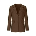thumbnail image 5 of SDNall Work Blazers for Women Bussiness Casual Blazers Open Front Long Sleeve Work Office Blazer Jacket with Shoulder Pads Fall Fall Clothing Sizes:S-3XL, 5 of 9