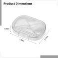 thumbnail image 2 of 4 Pack Portable Clear Travel Organizer Box - Leakproof Storage for Hair Ties, Cotton Swabs, Dental Appliance, Dental Floss & Tampons | Dust-Proof Plastic Case for Toiletry Bag & Home, 2 of 5