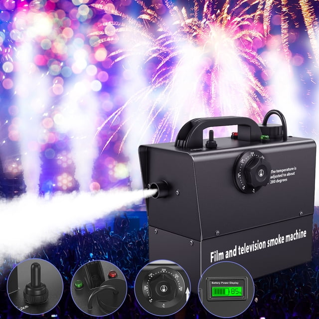 400W Rechargeable Fog Machine Stage Light DJ Light for Disco Dance Hall Party Bar Performance