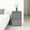 Light Grey, variant on Modern Narrow Nightstand, Bedside Table with 2 Drawers, Slim Bedroom Storage Cabinet for Small Spaces Solid Wood (Khaki)