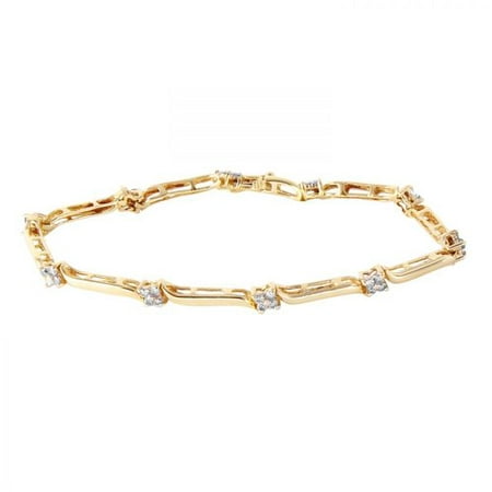 Foreli 0.8CTW Diamond 10K Yellow Gold Bracelet MSRP$3530.00