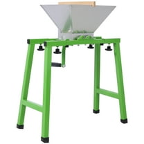 7L Manual Fruit Crusher, Stainless Steel Juicer Grinder for Wine & Cider Making with Stand