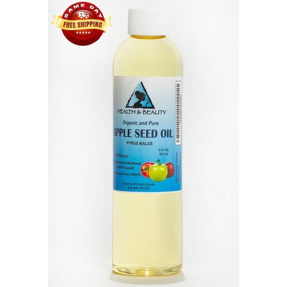 Apple Seed Oil Organic Carrier Cold Pressed Premium Natural 100% Pure 8 oz