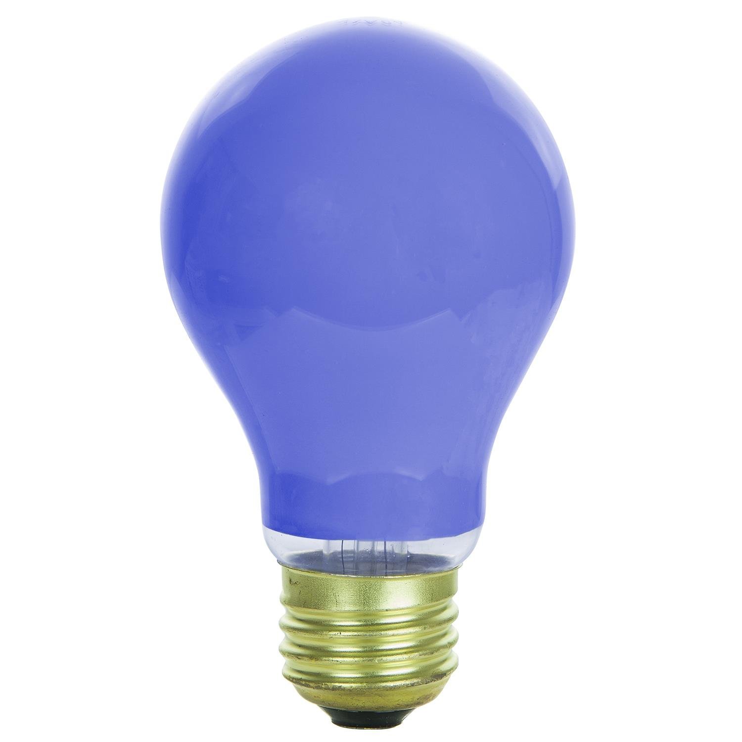 24 Pack of Sunlite 40 watt Ceramic Blue Colored Incandescent Light Bulb - Parties, Decorative, and Holiday 1,250 Average Life Hours