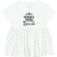 thumbnail image 3 of Inktastic Memaw and Papaw Love Me Girls Baby Dress, 3 of 5