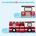 thumbnail image 6 of Low Bunk With Stairs, Easy Slide & Firetruck Curtain, White, 6 of 10