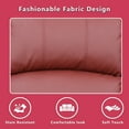 thumbnail image 4 of Caberryne Recliner Sofa Set with 5 Recliners for Living Room Furniture Sets，Leather Reclining Couch Set with Cup Holders/Hidden Table for Living Room/Office/Theater Seating(3 Pieces,Red), 4 of 5